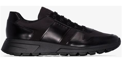 mens prada prax trainers|prada men's sneakers high top.